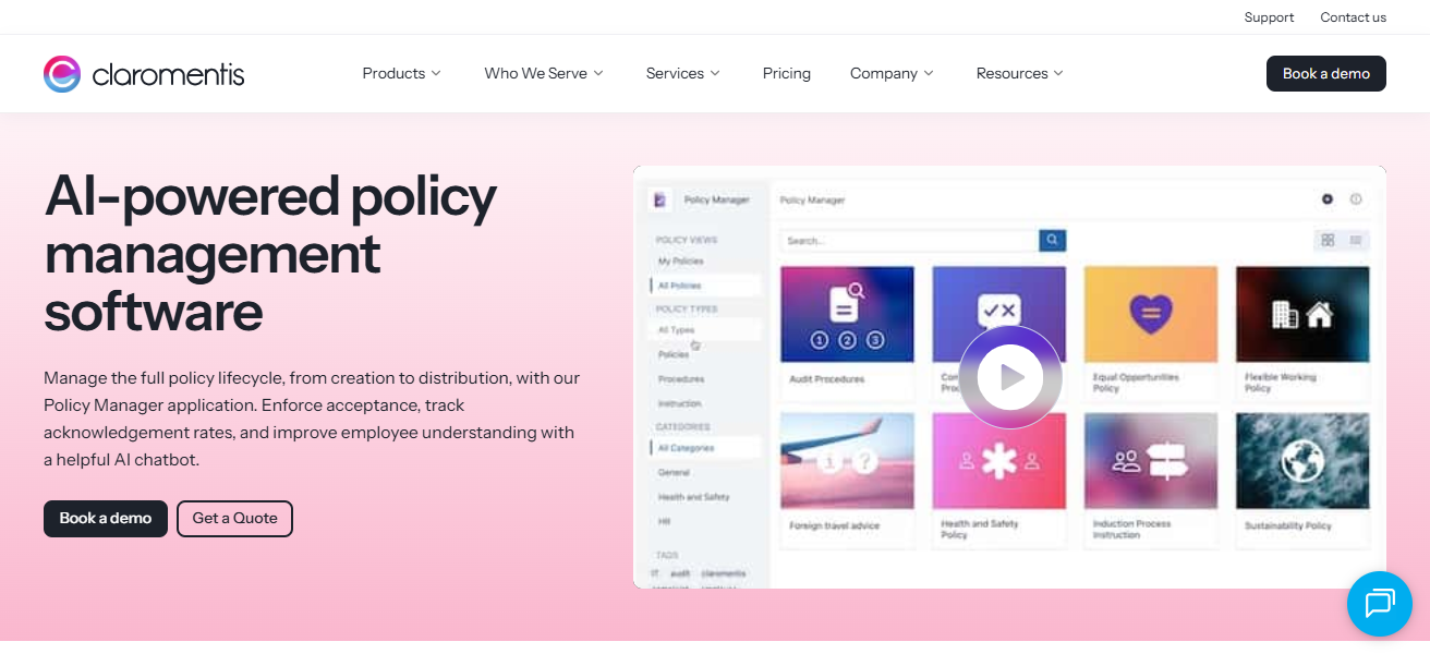 Claromentis Policy Manager