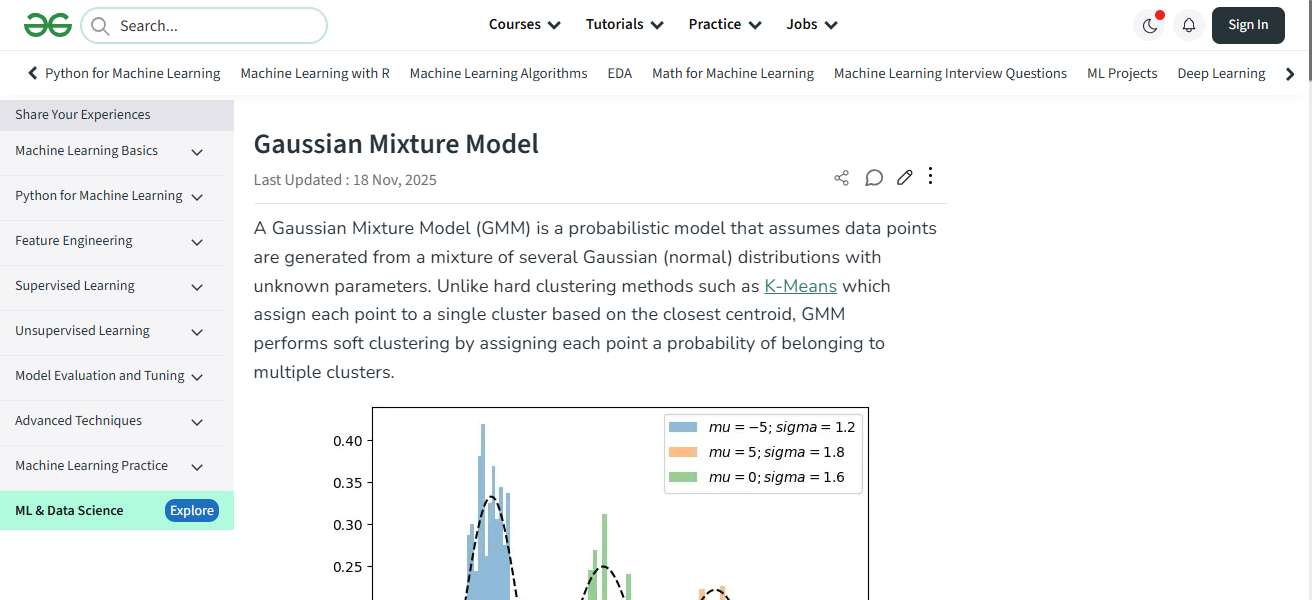Gaussian Mixture Models (GMMs)