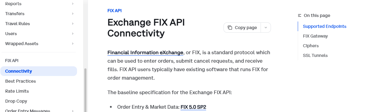FIX API Connectivity