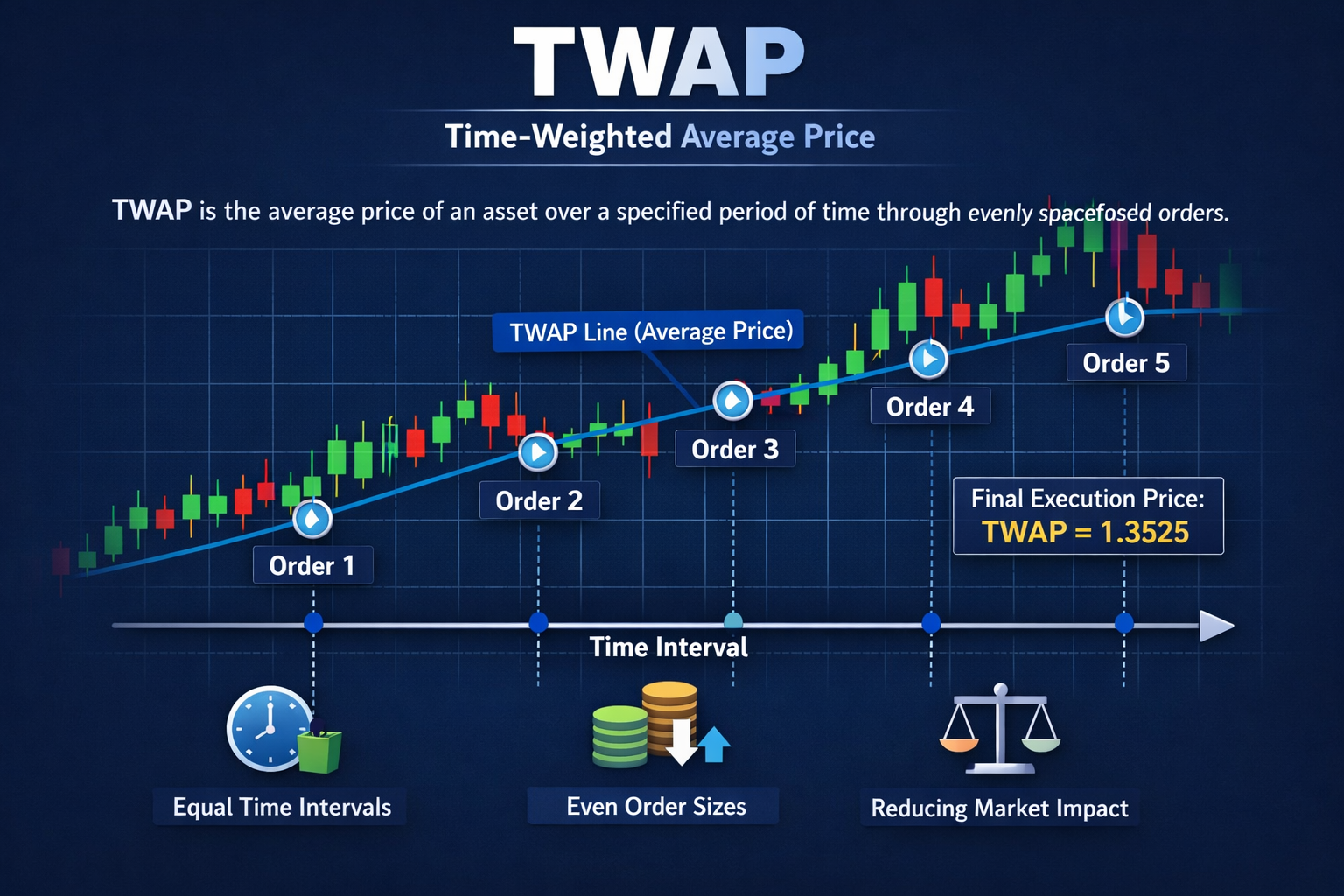 . TWAP (Time-Weighted Average Price)