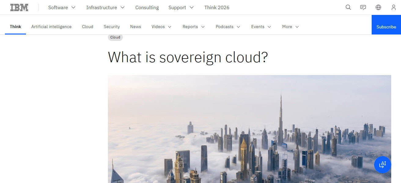 IBM Cloud for Sovereignty
