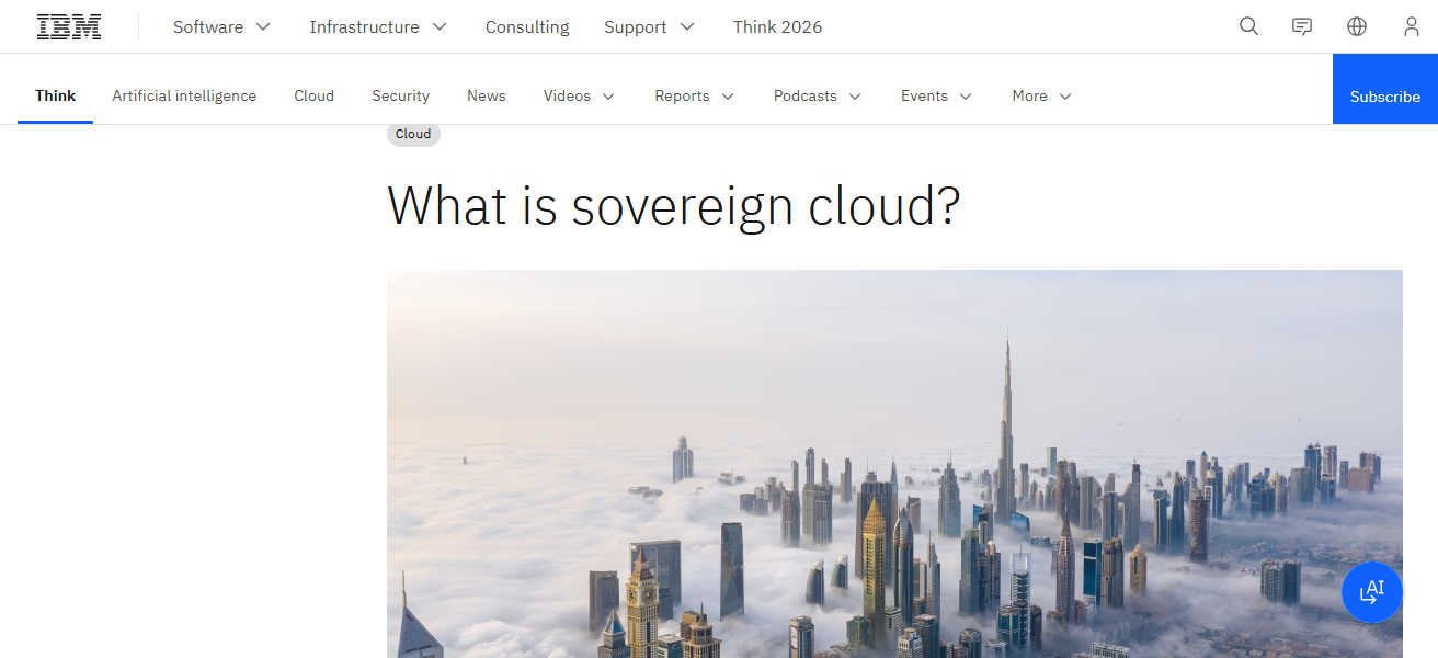 IBM Cloud for Sovereignty