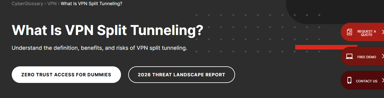 Split Tunneling Control