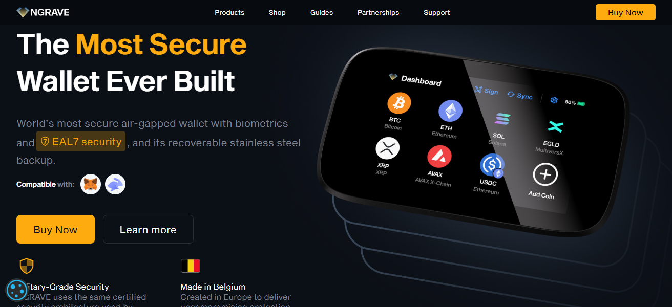 17 Best Cold Storage Wallets for The Next Crypto Bull Run 17 NGRAVE