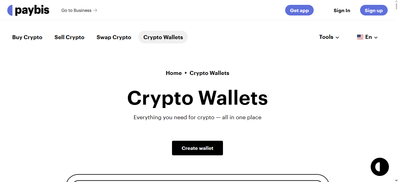 Paybis wallet
