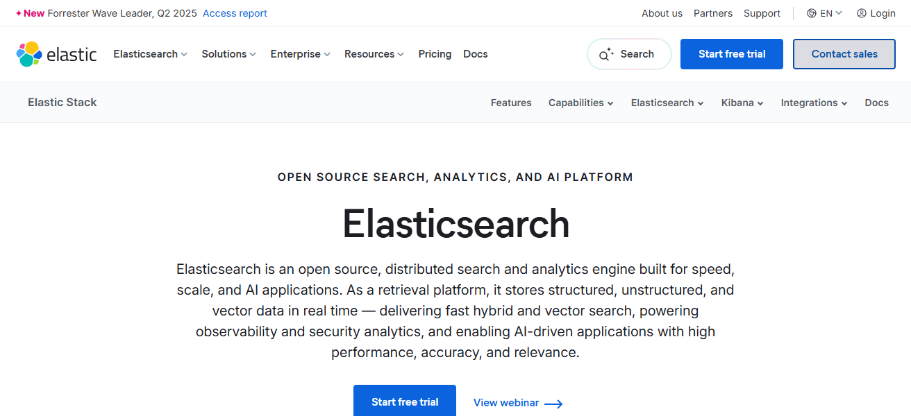 10 Best Vector Databases for AI Agent Long-Term Memory 25 Elasticsearch