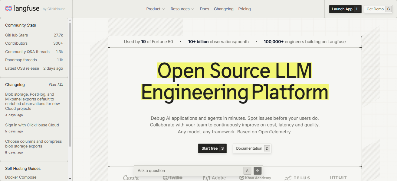 10 Best AI Agent Observability Tools For Production 22 Langfuse