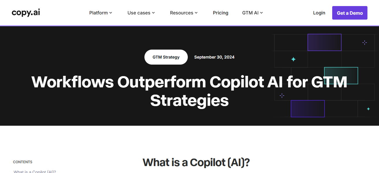 Copy.ai Workflow Copilot