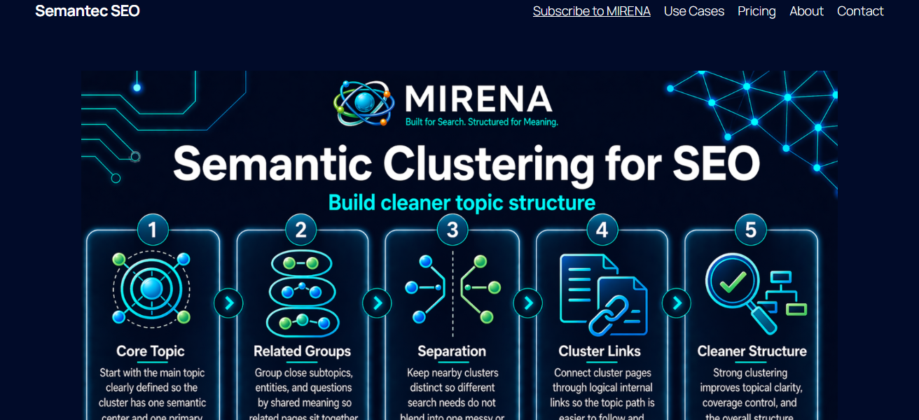 Semantic SEO Clustering