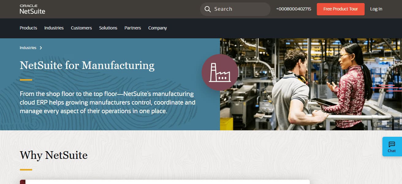 Oracle NetSuite Manufacturing