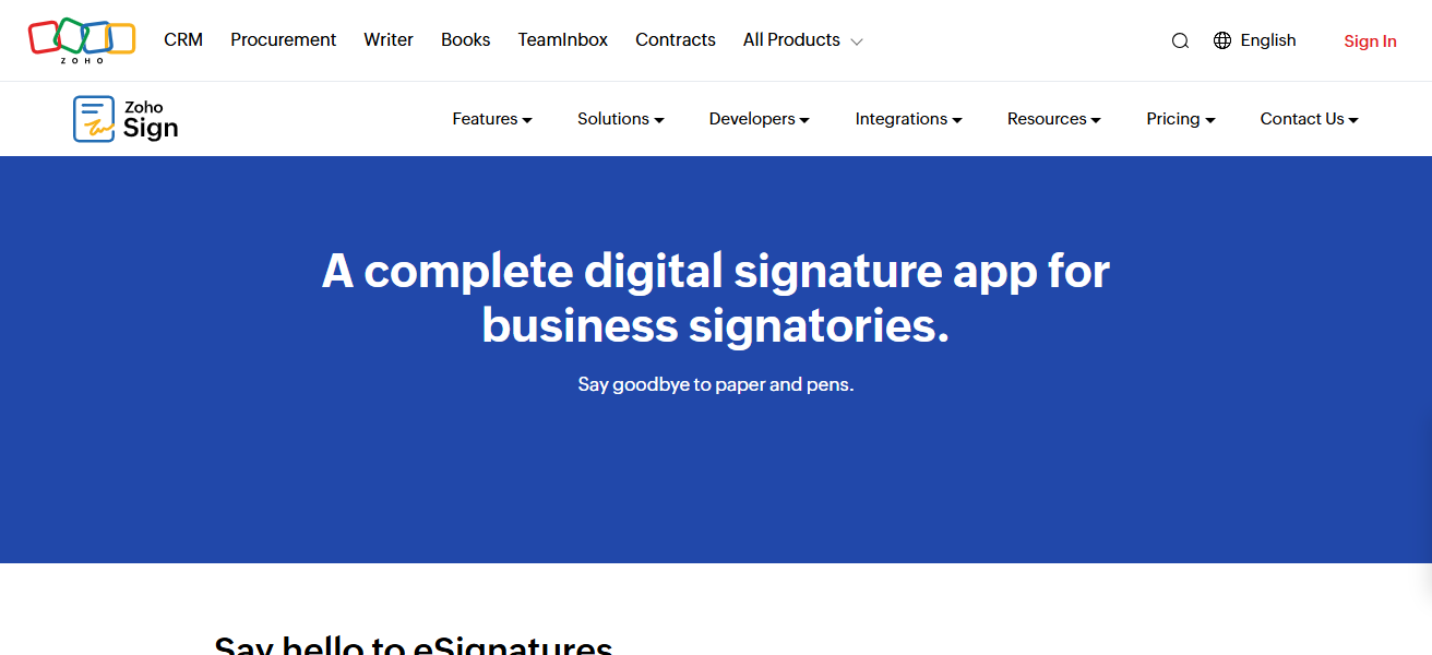 Zoho Sign