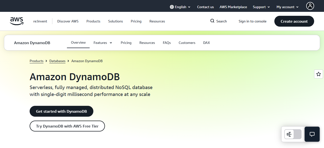 Amazon DynamoDB