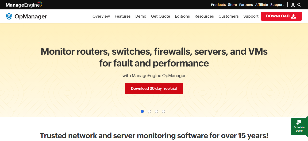 10 Best Network Monitoring Tools for Edge Infrastructure 21 ManageEngine OpManager