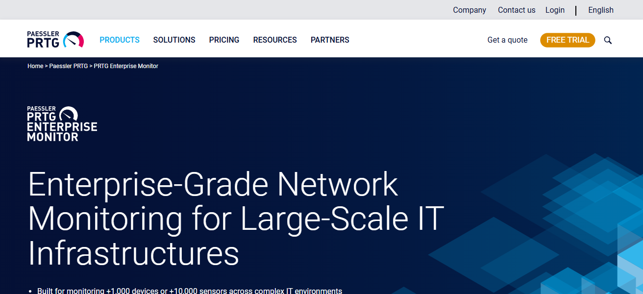 10 Best Network Monitoring Tools for Edge Infrastructure 27 Paessler PRTG Enterprise Monitor