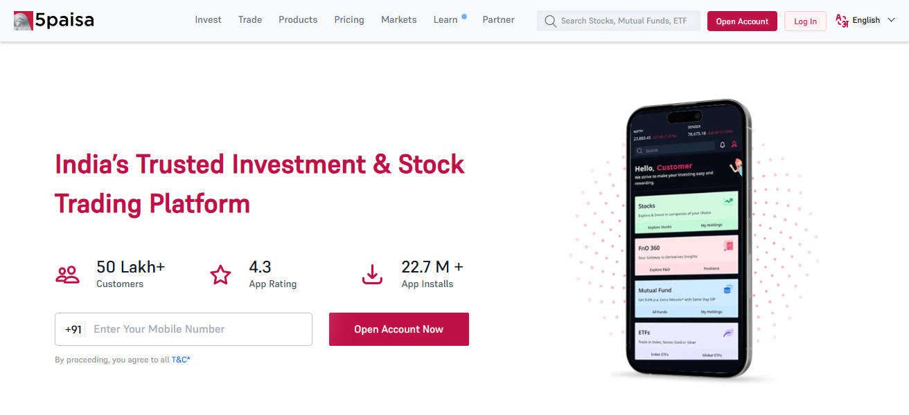 10 Best Discount Brokers with Top Collateral Margin Benefits 22 5paisa