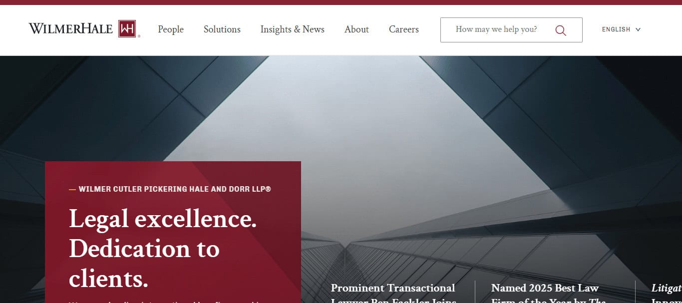  Wilmer Cutler Pickering Hale and Dorr LLP (WilmerHale)