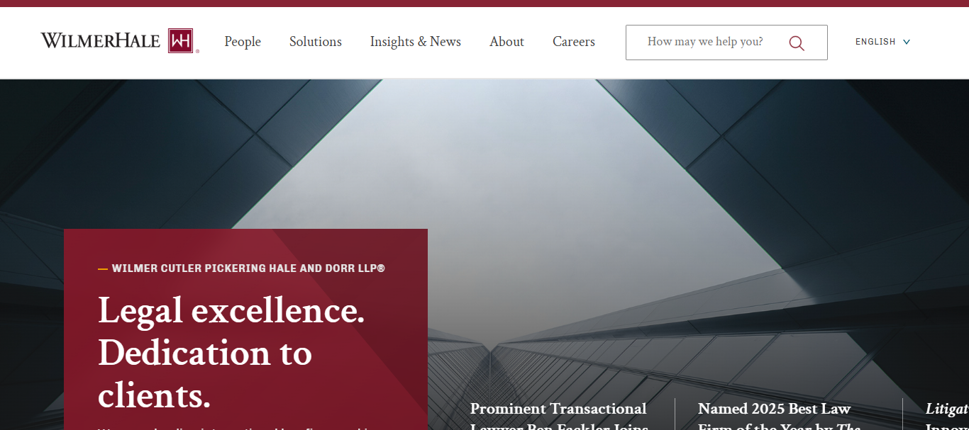  Wilmer Cutler Pickering Hale and Dorr LLP (WilmerHale)