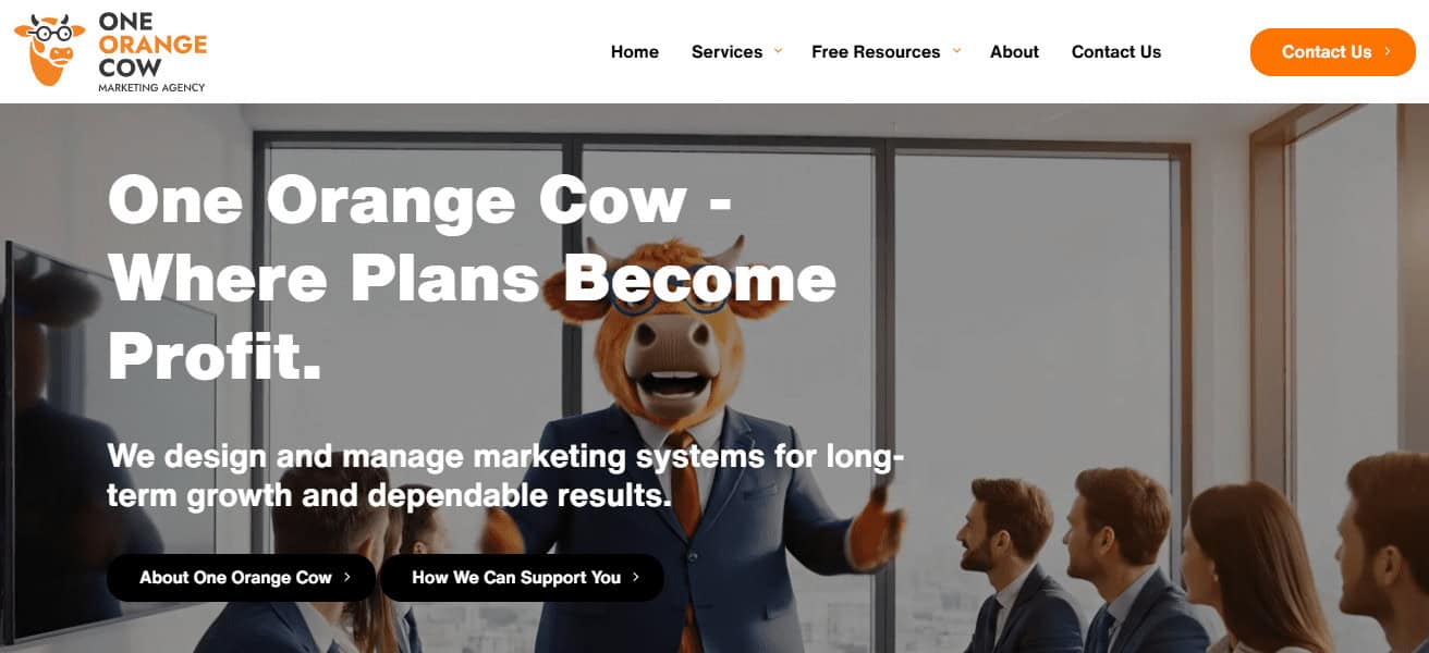 One Orange Cow