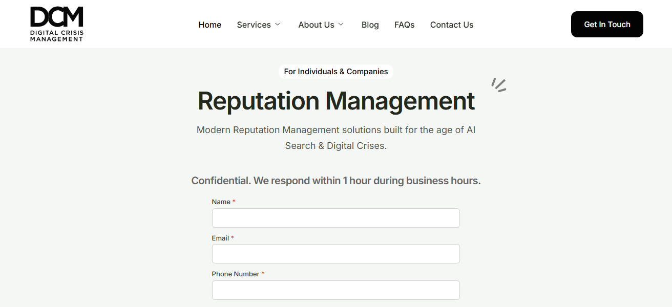 Digital Crisis Management