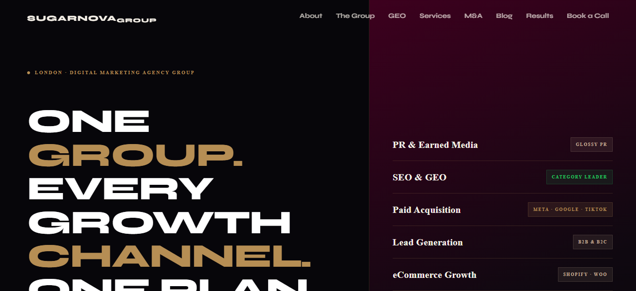 10 Best GEO Agencies In The United Kingdom for AI Search 21 SugarNova Group
