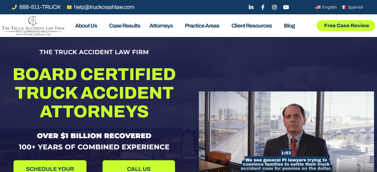 10 Top Truck Accident Law Firms for Freight Claims 17 The Truck Accident Law Firm