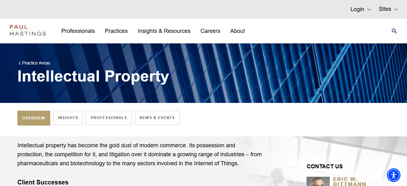 10 Best Intellectual Property Litigation Attorneys for Tech IP 27 Paul Hastings LLP – IP Litigation Practice