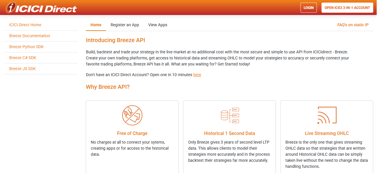  ICICI Securities API