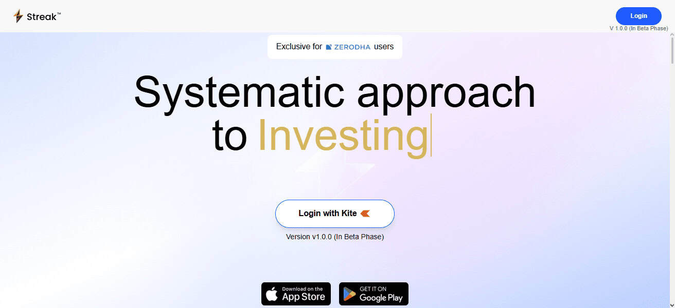 Zerodha Streak
