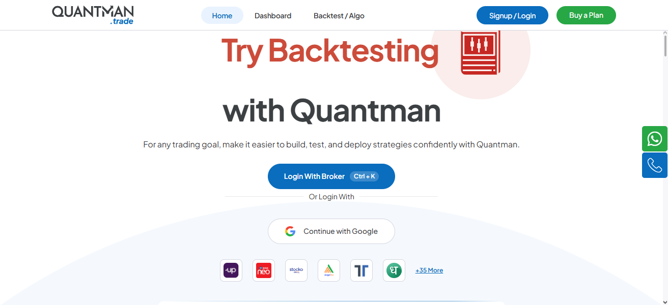 10 Best Algorithmic Backtesting Tools for Nifty Options 23 Quantman