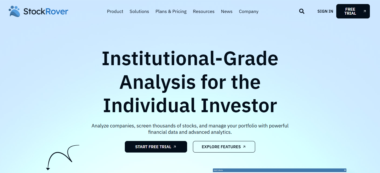 10 Best AI Stock Screeners For Intraday Breakouts 2026 19 Stock Rover AI Analytics Platform