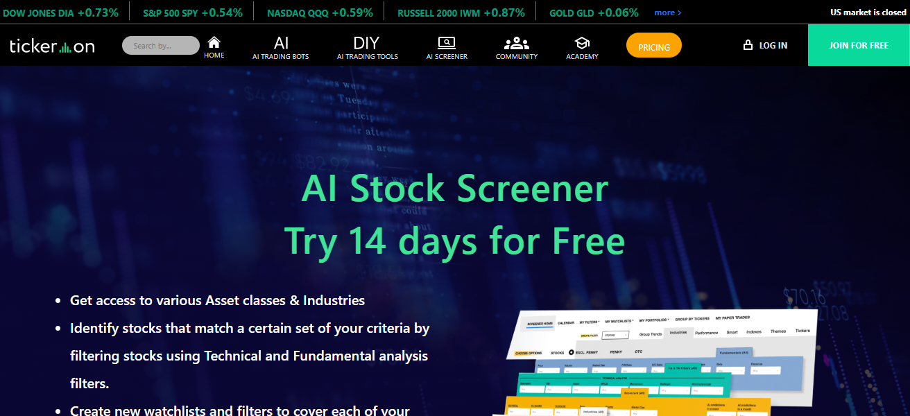 10 Best AI Stock Screeners For Intraday Breakouts 2026 20 Tickeron AI Trading Screener