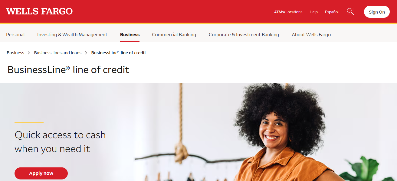 Wells Fargo BusinessLine Line of Credit