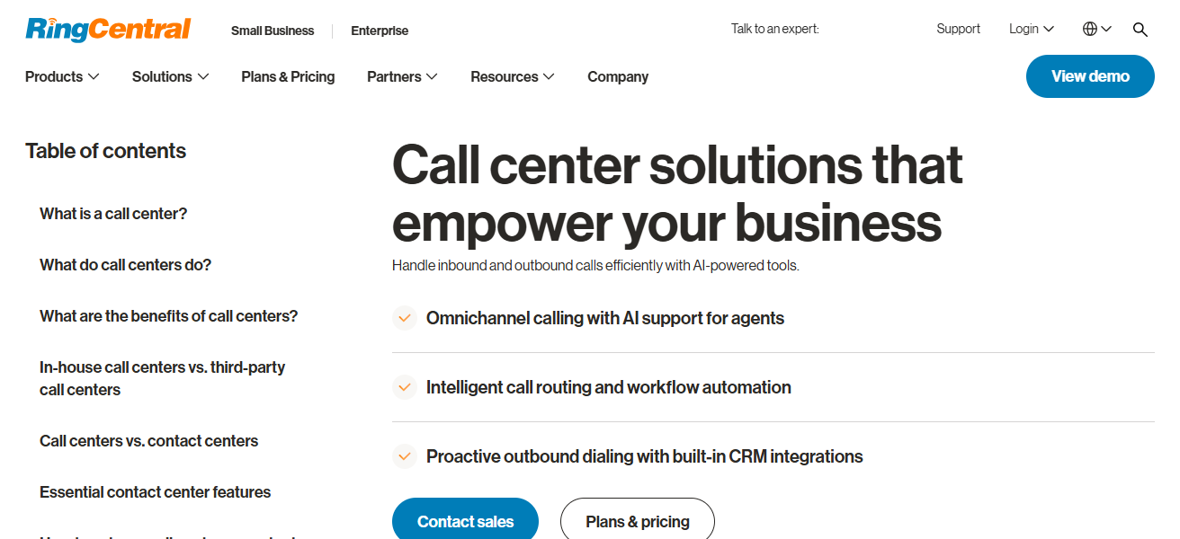 10 Best Cloud Call Center Software with AI Quality Tools 22 RingCentral Contact Center