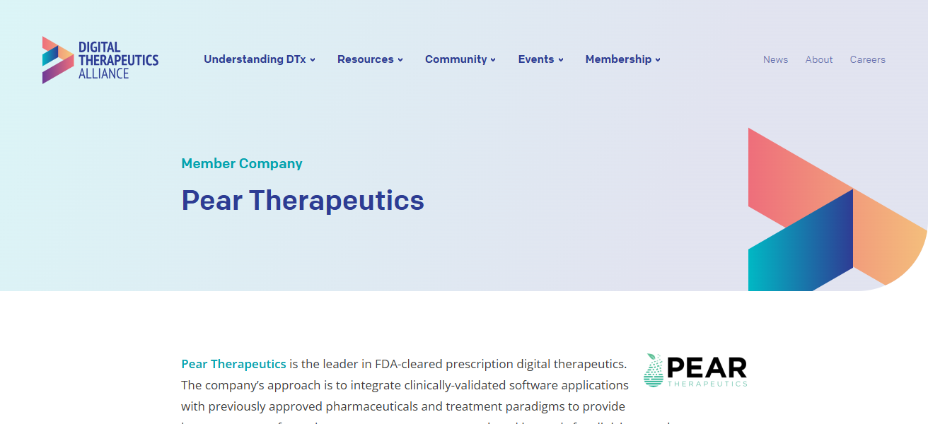 10 Best Digital Therapeutics (DTx) Platforms 2026 Guide 18 Pear Therapeutics (reSET)