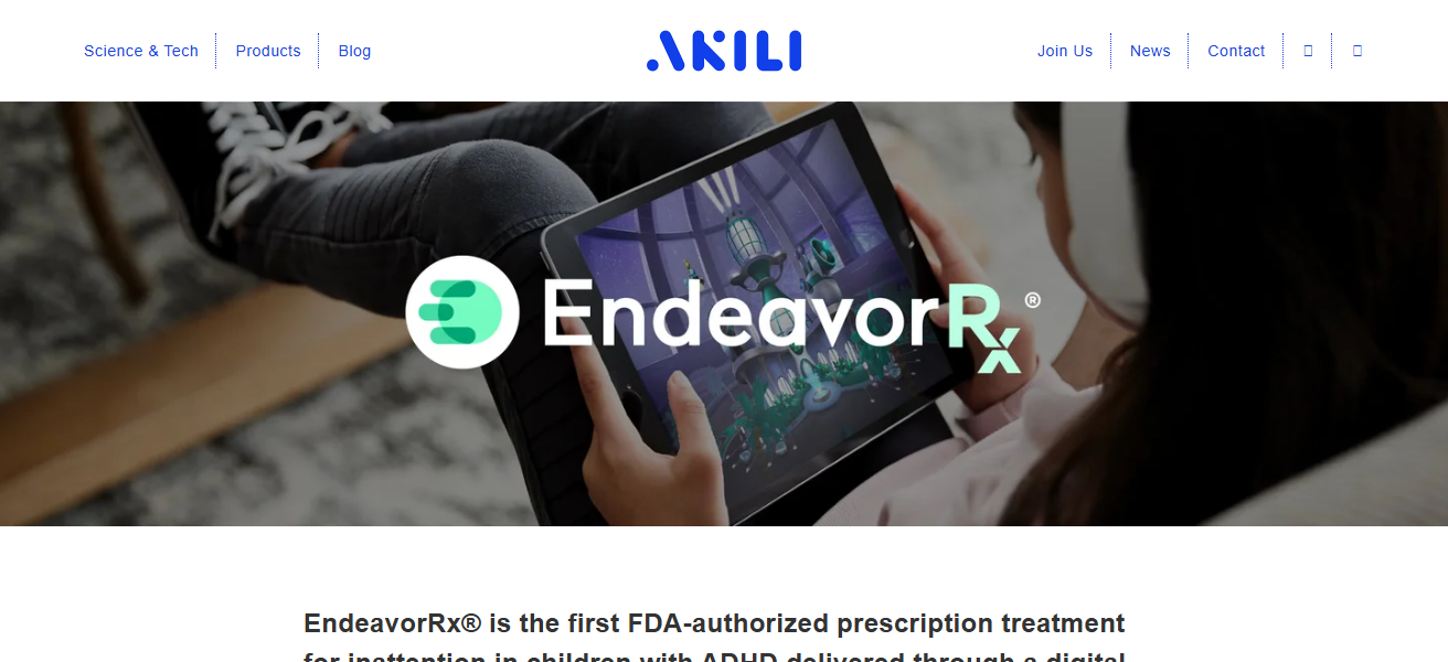 10 Best Digital Therapeutics (DTx) Platforms 2026 Guide 24 Akili EndeavorRx