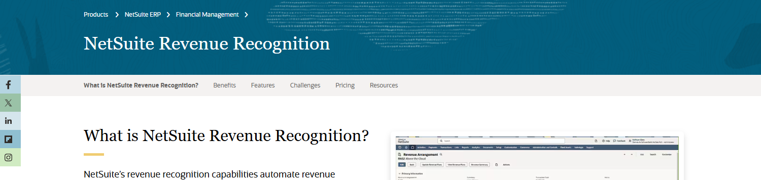 NetSuite Revenue Recognition