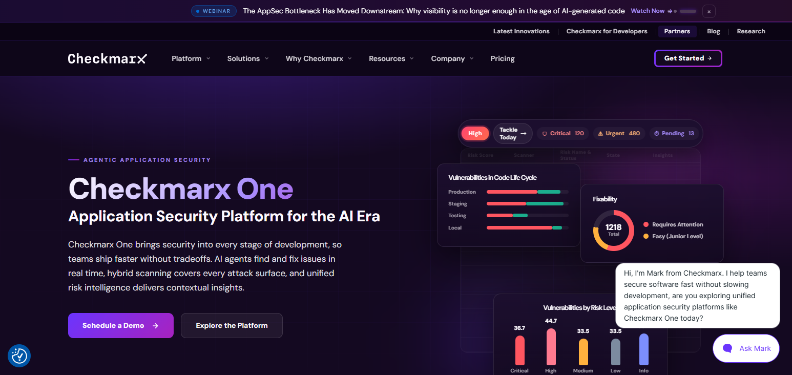 10 AI Code Auditing Tools for Enterprise Cloud Security Risks 19 Checkmarx One