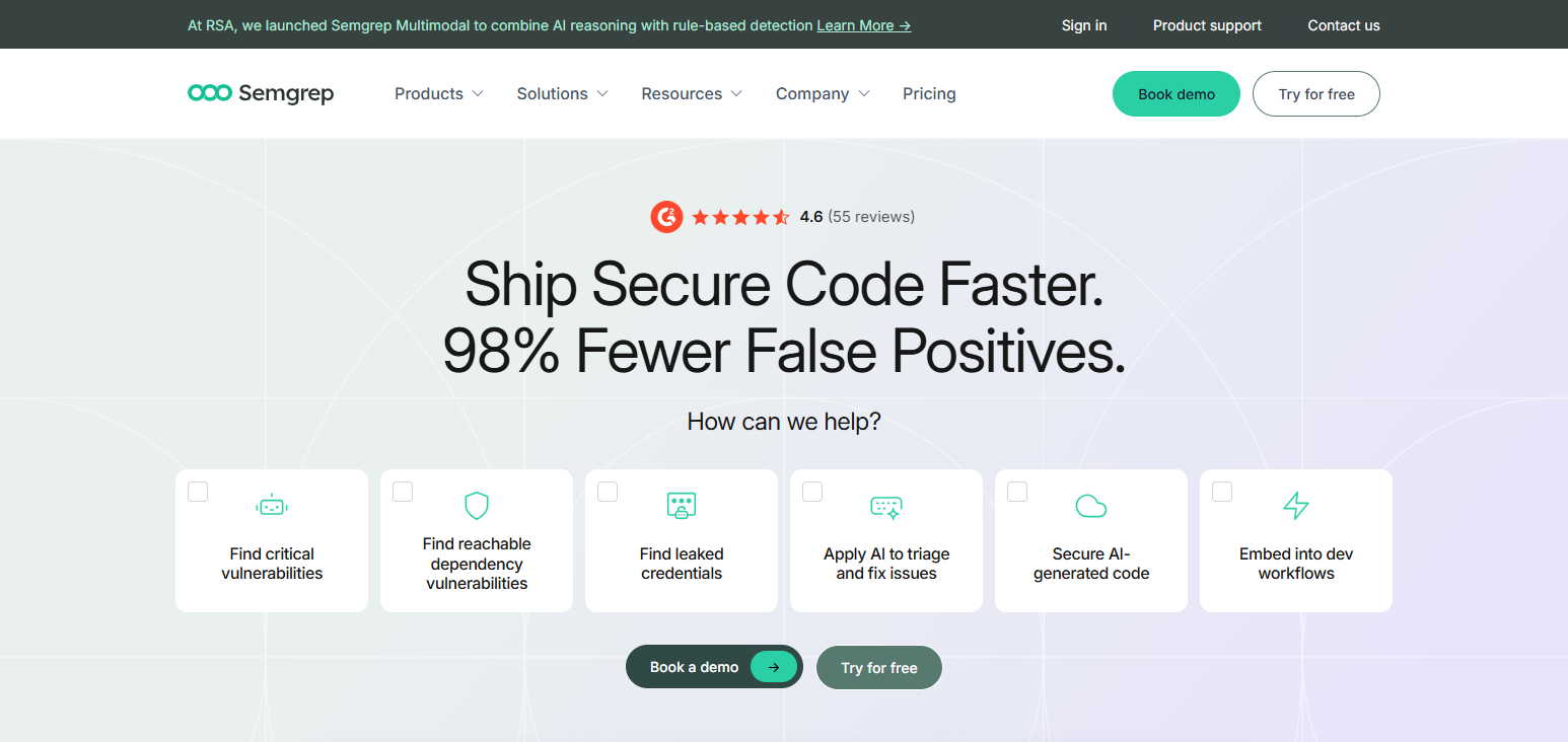 10 AI Code Auditing Tools for Enterprise Cloud Security Risks 21 Semgrep AI