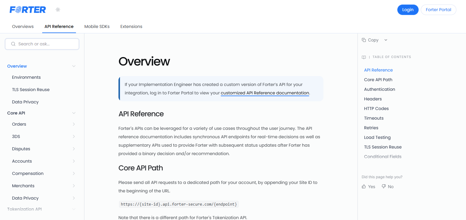 Forter API