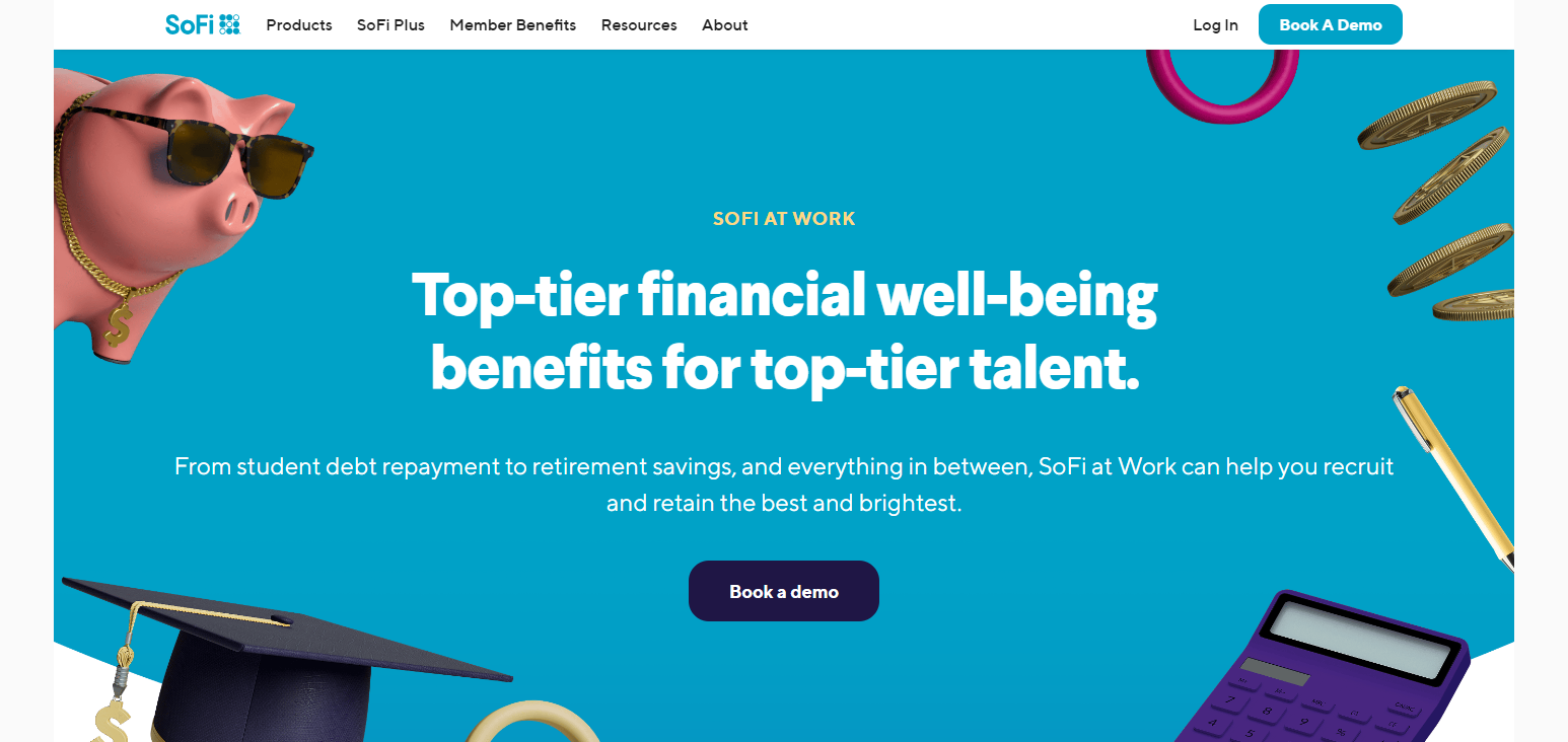 10 Employer Financial Wellness Platforms Reducing Attrition 21 . SoFi at Work