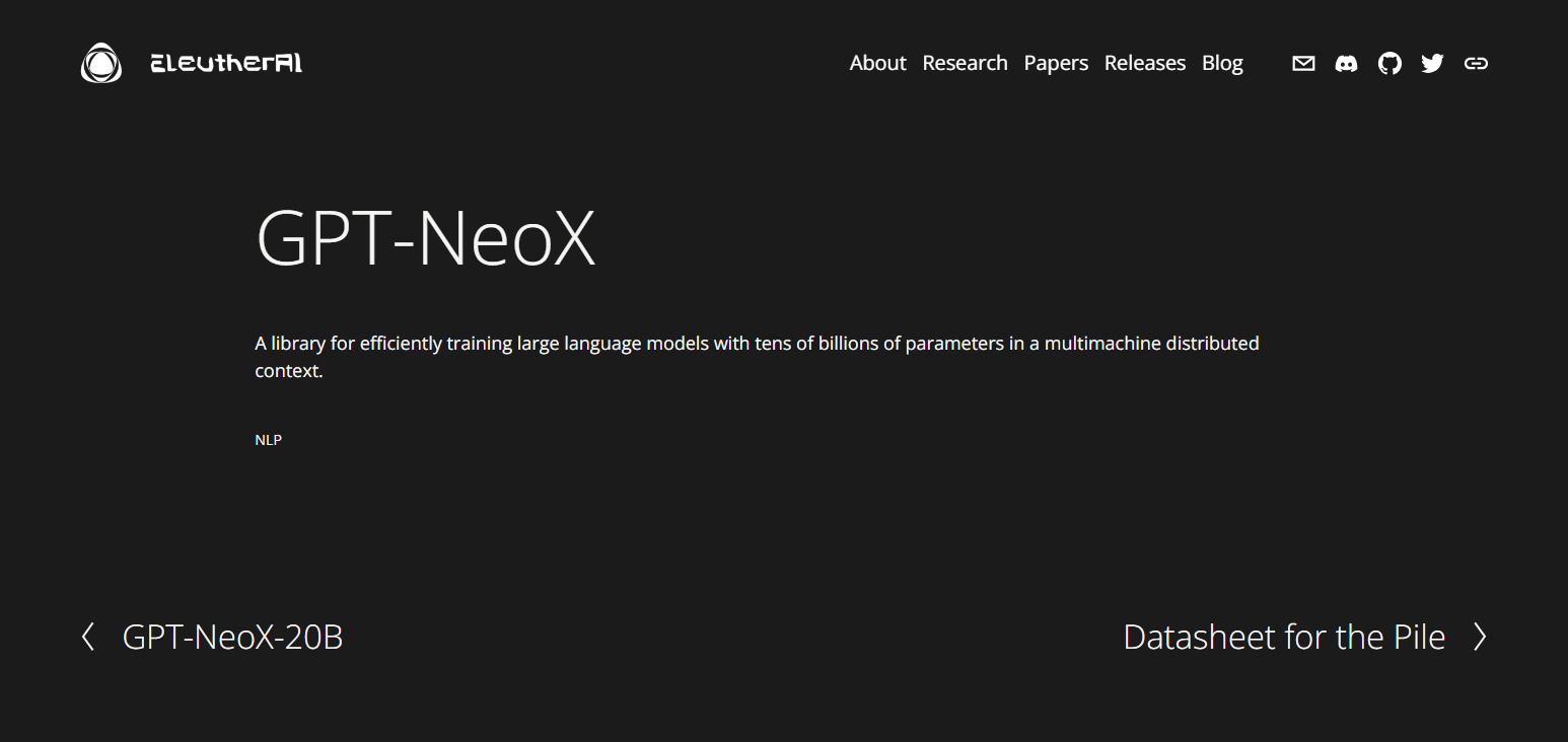 GPT-NeoX (EleutherAI)