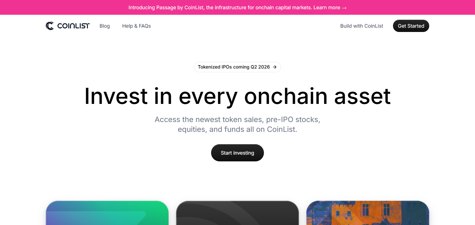 10 Best Crypto Launchpads for Early Token Sales In 2026 15 CoinList