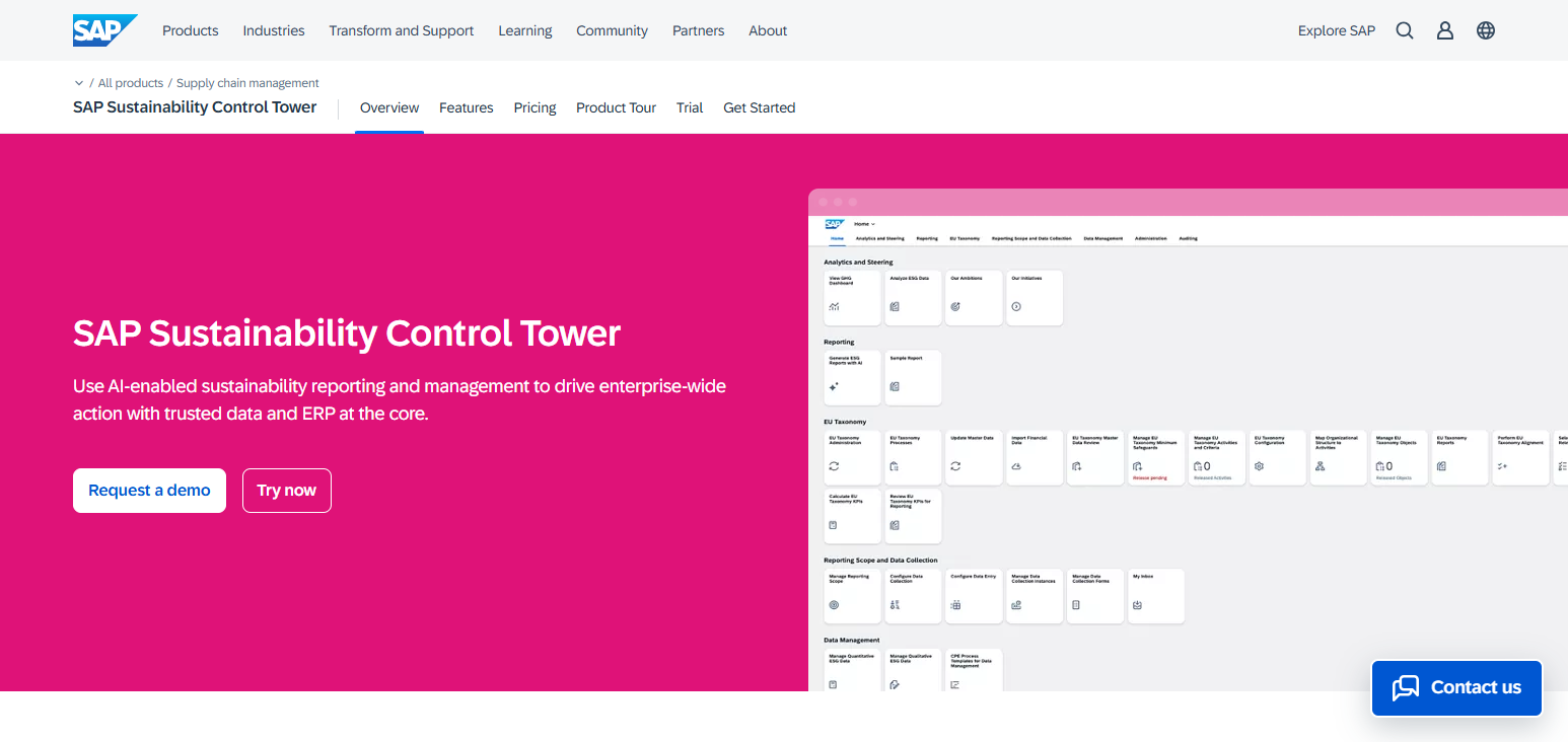 10 Best ESG Reporting Software for Sustainable Business Growth 19 SAP Sustainability Control Tower