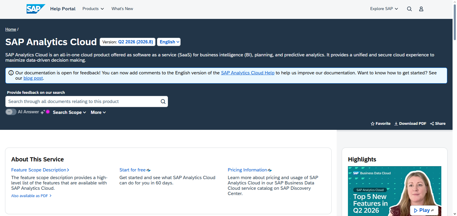 SAP Analytics Cloud