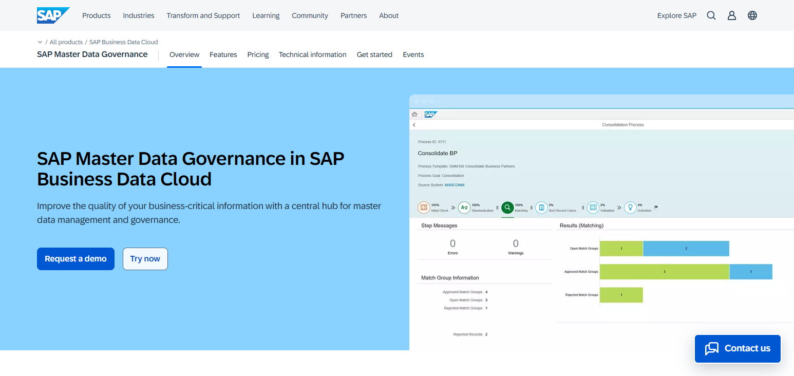10 Best Master Data Management (MDM) Software In 2026 21 SAP Master Data Governance