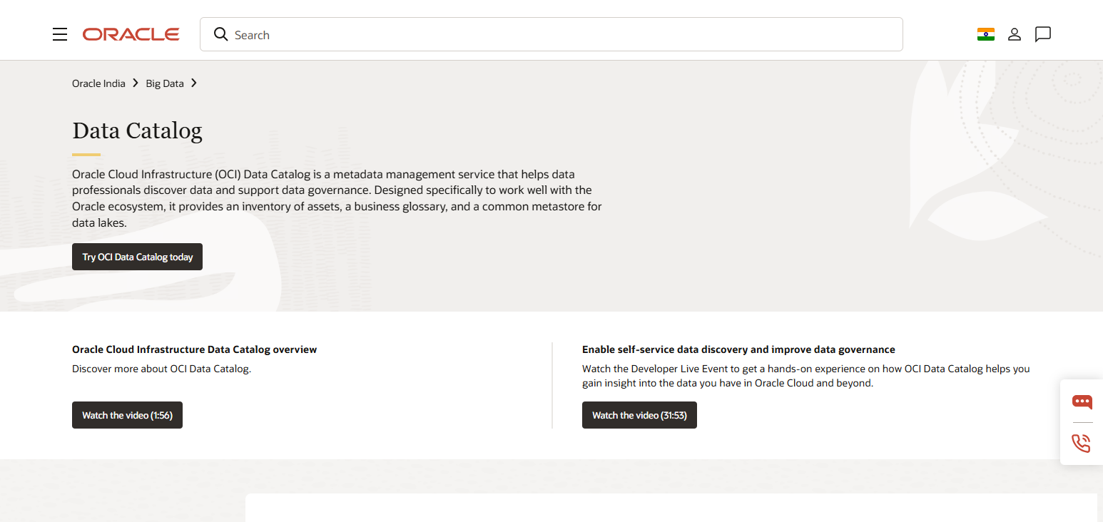 Oracle Enterprise Data Catalog