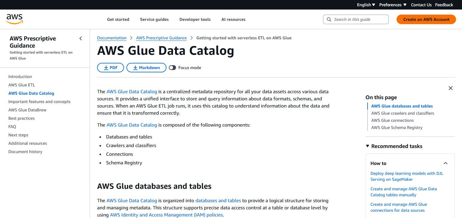 AWS Glue Data Catalog