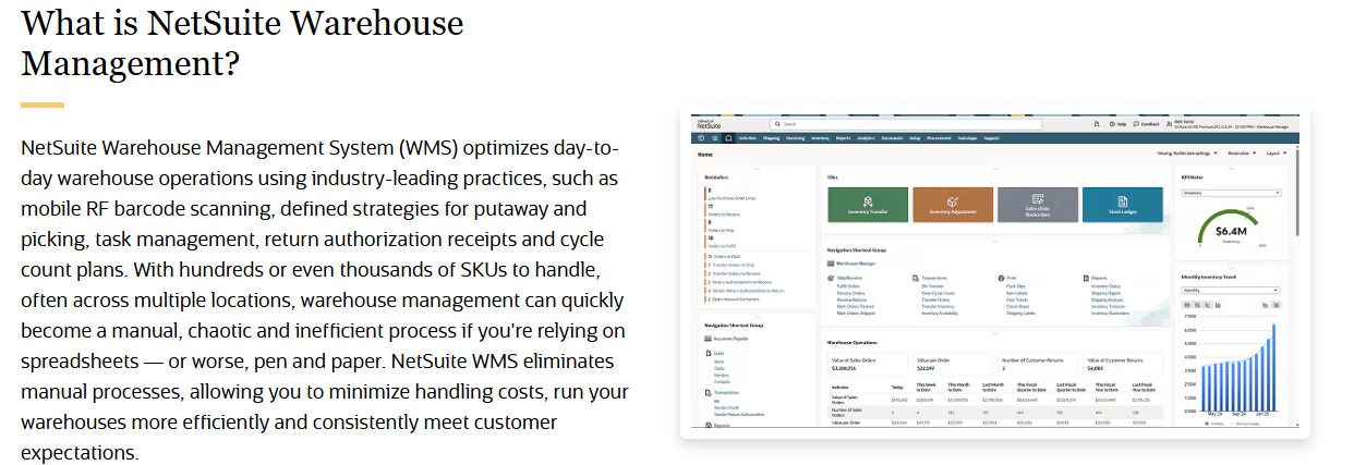 NetSuite WMS