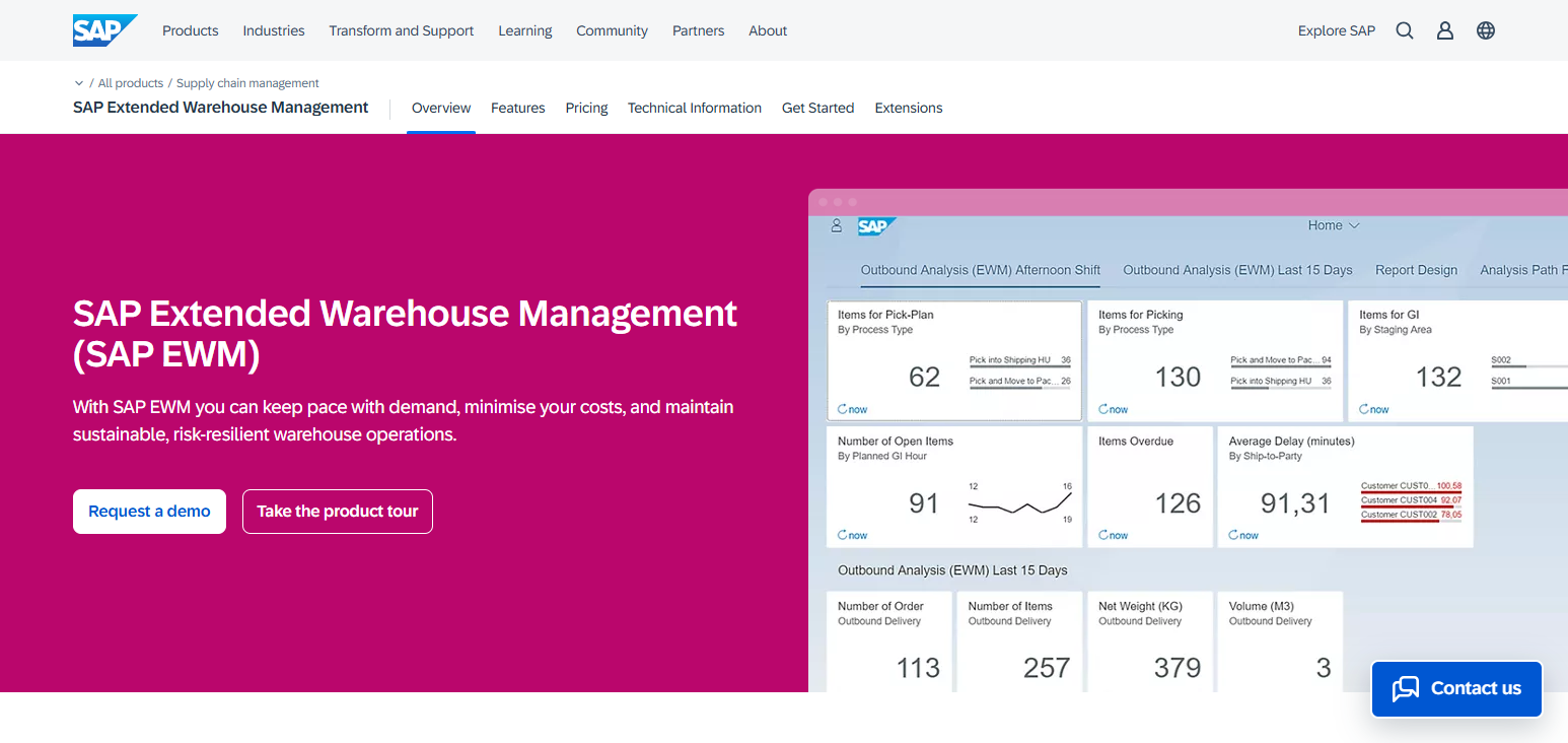 SAP Extended Warehouse Management