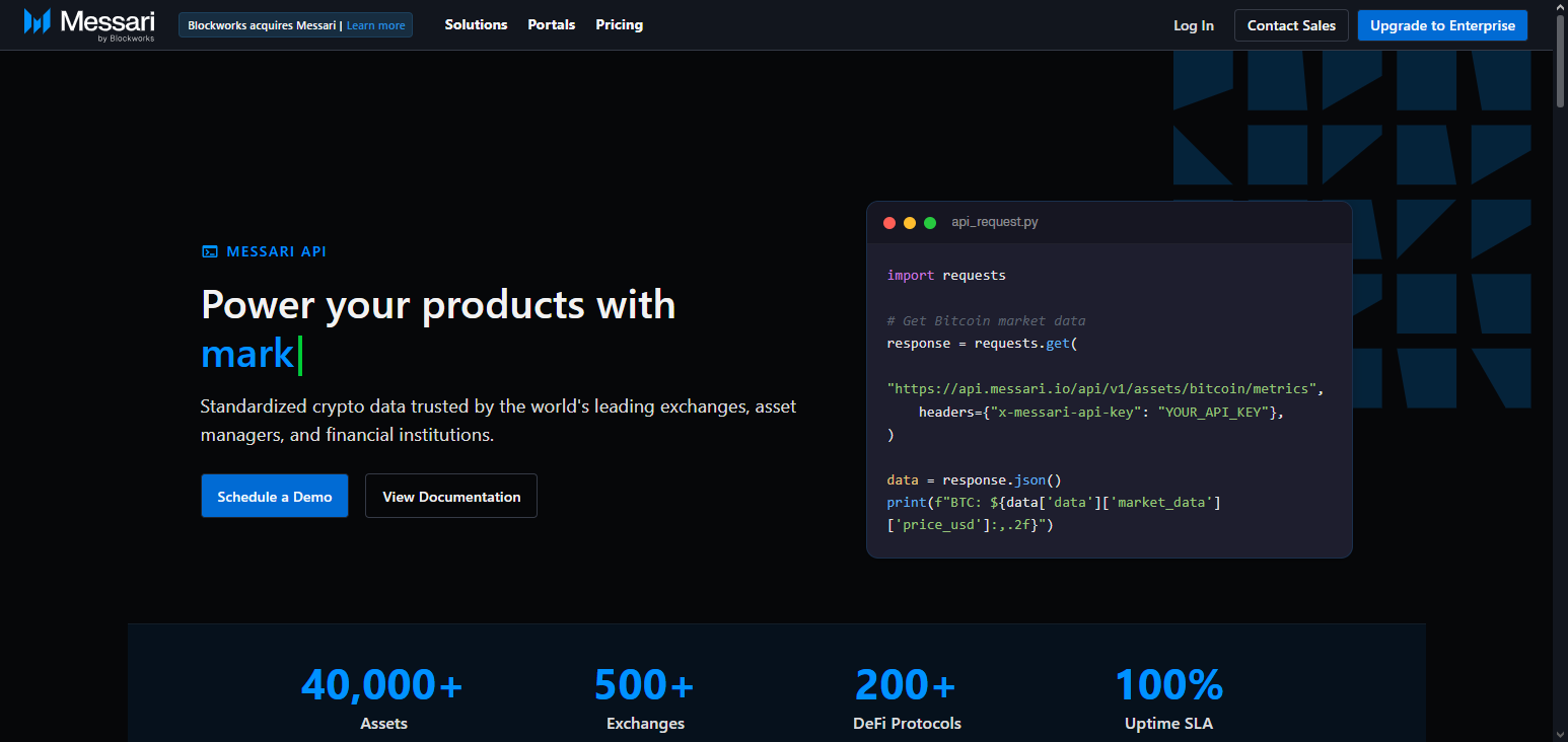 Messari API